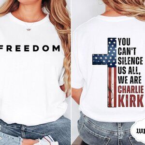 You can_t silence us all Charlie Kirk Shirt, Political Gift, Charlie Kirk 166